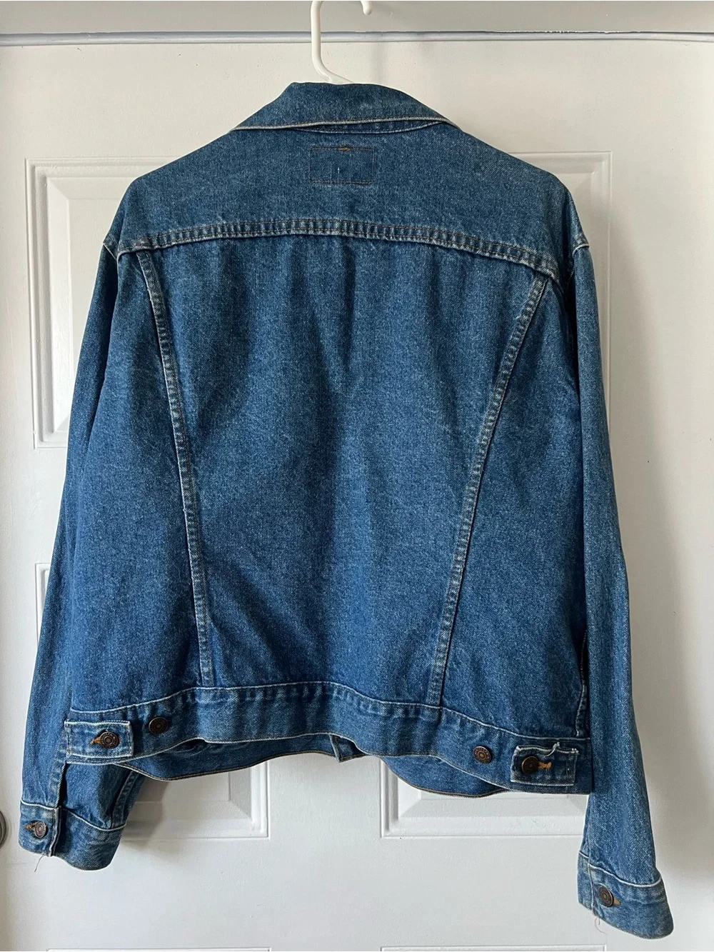 VTG Levis 70506 0216 Denim Trucker Jacket USA Made Size 48R Red Tab - Picture 6 of 13